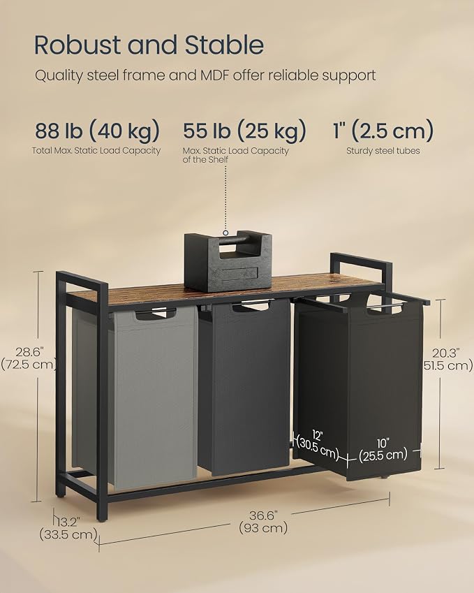 SONGMICS HOME Laundry Basket Sorter - Image 5