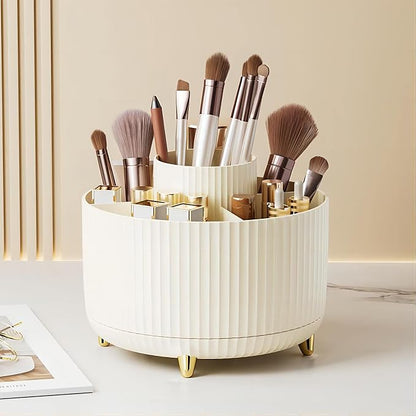 DASITON Large Capacity Makeup Brush Holder, 360° Rotating Makeup Organizer - Image 2