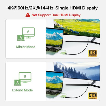 ACASIS USB C Hub 10Gbps, USB C to 4K 60Hz HDMI Adapter - Image 5