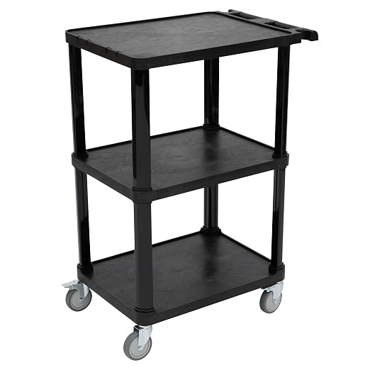 Pearington 3-Tier Compact Multi-Purpose Plastic Utility Cart by Pearington