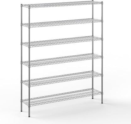 14" Deep x 60" Wide x 74" Height Wire Shelving Kit | 6-Tier | NSF Commercial by Regal+Altair