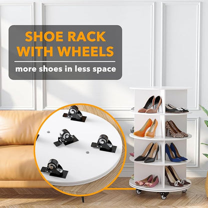 SpaceAid Spinning Shoe Rack - Image 2