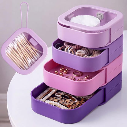 Kathfly 4 Pcs Hair Tie Organizer, Portable Hair Accessories Organizer Travel by Kathfly