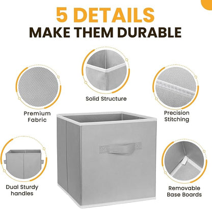 Criusia Large Storage Cubes, 13 Inch Cube Storage Bins - Image 6