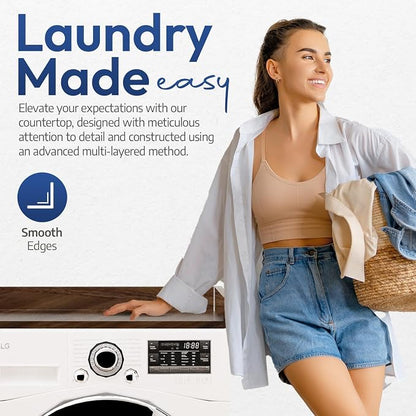 OfficeSimpli Large Washer Dryer Countertop 30 x 58 - Image 8