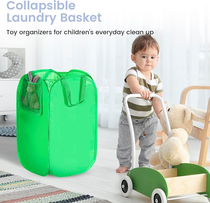 HOUSE AGAIN Upgraded Polyester Pop Up Laundry Hamper, Collapsible Laundry - Image 5