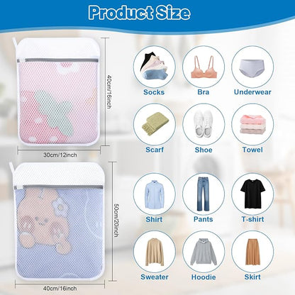 Dntorx 4 PCS Durable Honeycomb Mesh Laundry Bags - Image 2