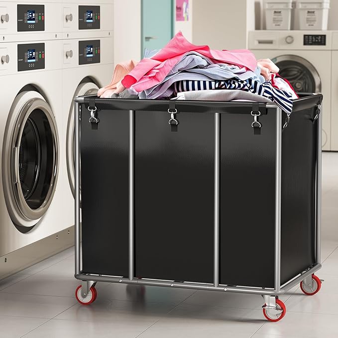 ELYKEN Commercial Laundry Cart - Image 7