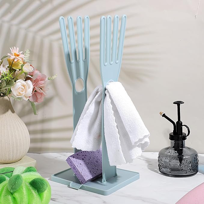 Kitchen Gloves Holder Mitten Dryer Reusable Rubber Glove Clothes Drying Rack - Image 4