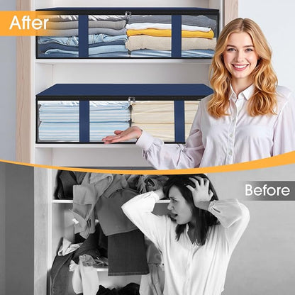 StorageRight Under Bed Storage Bags 4 Pack, 40L Large Clothes & Comforter - Image 7