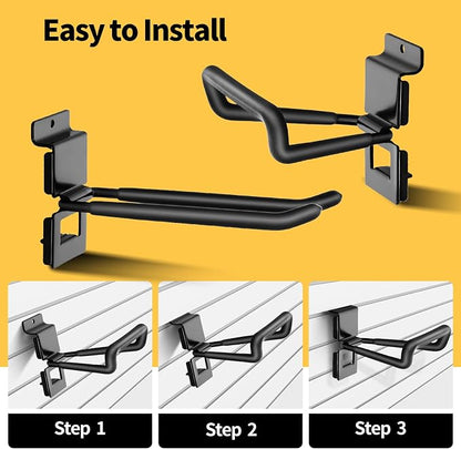 Slatwall Hooks 25 Pack, Heavy-Duty Metal Garage Slat Wall Hook Kit, - Image 6