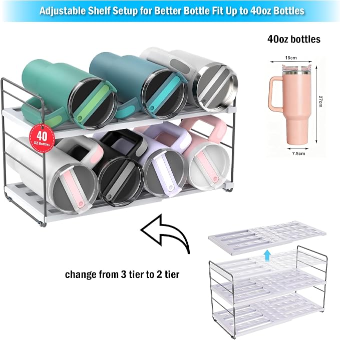 YAN & HIN Expandable Water Bottle Organizer - Image 6