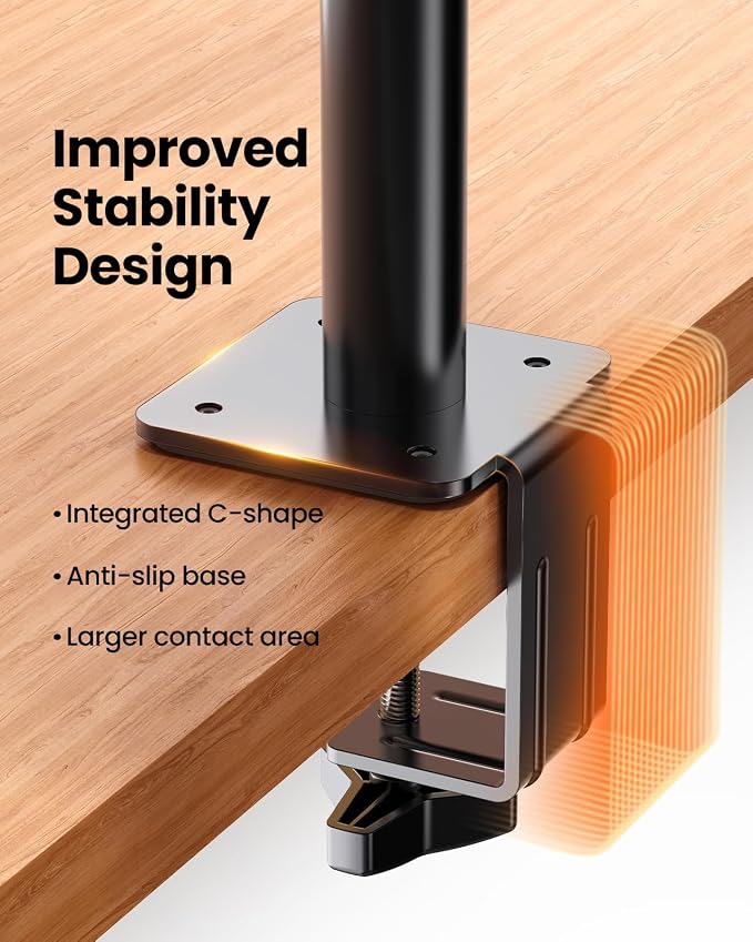 ErGear Single Monitor Arm, Adjustable Desk Monitor Mount - Image 5