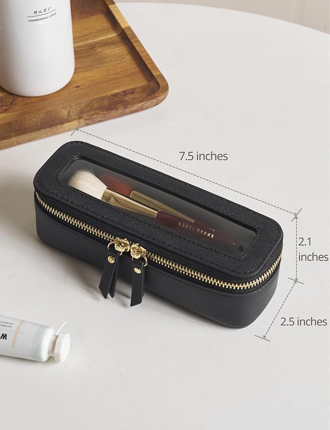 Popvibe Clear Makeup Bag Travel Cosmetic Case Transparent Toiletry Bag - Image 5