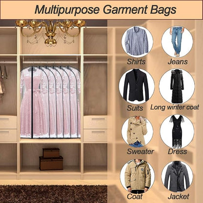 Garment Bags for Hanging Clothes 24'' x 55 '' Transparent Lightweight - Image 5