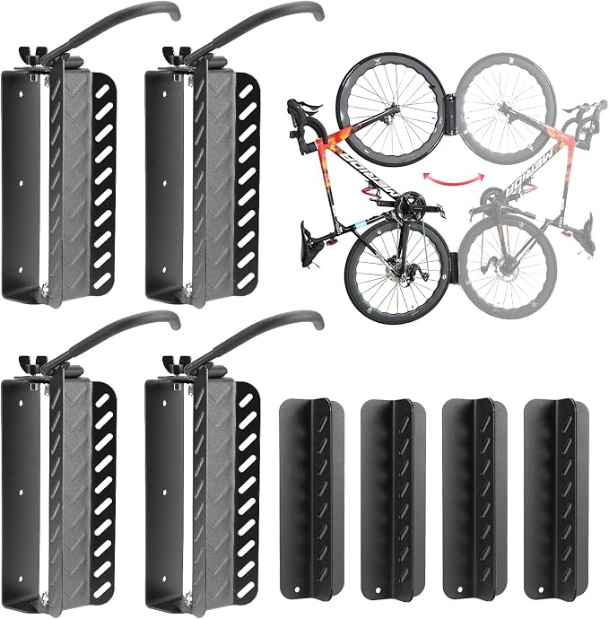 PHUNAYA Bike Wall Mount Vertical, Swivel Bike Hangers by PHUNAYA
