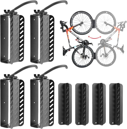 PHUNAYA Bike Wall Mount Vertical, Swivel Bike Hangers by PHUNAYA