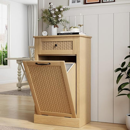 Tilt Out Laundry Hamper Cabinet, 10 Gallon Laundry Cabinet - Image 4