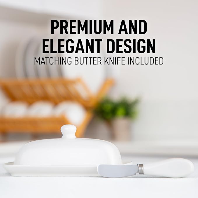 Zulay Kitchen Butter Dish With Lid - Image 6