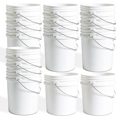 DEMORA 2.5 Gallon Small Plastic Buckets, Heavy Duty Pails, BPA-Free Food Grade by DEMORA