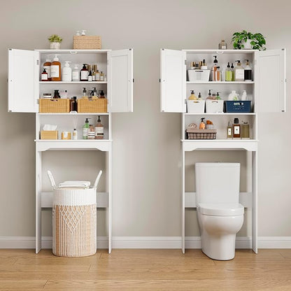 RRX Over The Toilet Storage Cabinet, Bathroom Above Organizer | Free Standing - Image 3