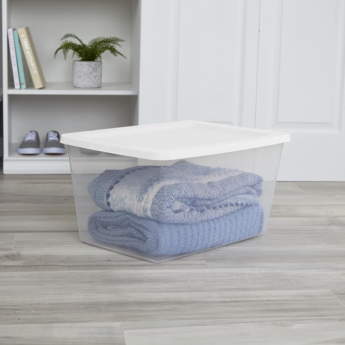 2-Pack 58 Quart Clear Storage Bins - Image 7