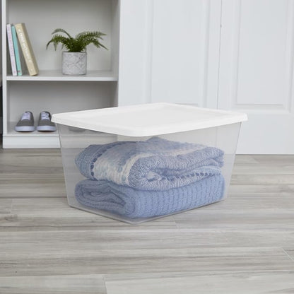 2-Pack 58 Quart Clear Storage Bins - Image 7