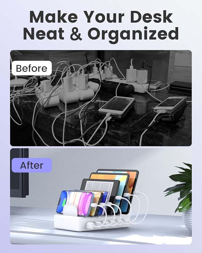 Charging Station for Multiple Devices Apple, CREATIVE DESIGN 50W Multi Charger - Image 2