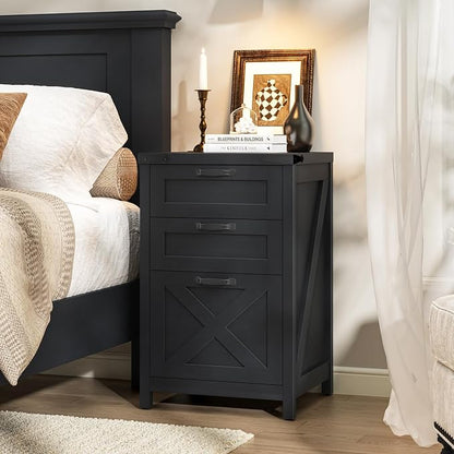 Halitaa Small Farmhouse File Cabinet - Image 8