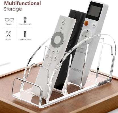 DINGHUO Acrylic 5 Compartments Remote Control Holder - Image 2