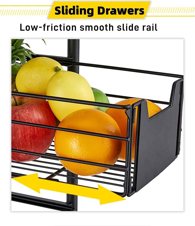 5-Tier Kitchen Carts on Wheels - Image 8