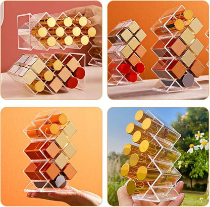 Luxshiny 2Pcs Clear Acrylic Lipstick Organizer - Image 5
