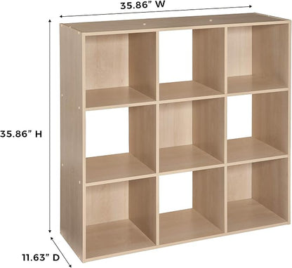 ClosetMaid Cubeicals 9 Cube Storage Shelf Organizer Bookshelf, Square Shape - Image 10