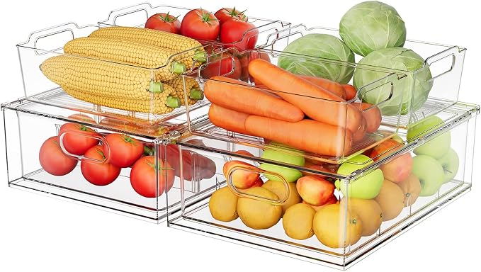 Refrigerator Organizer Bins by GREENBY