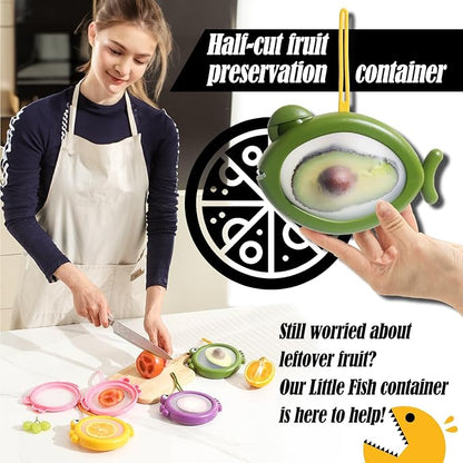 Avocado Saver, Onion Storage Container Set of 4, Reusable Fridge Bin - Image 2