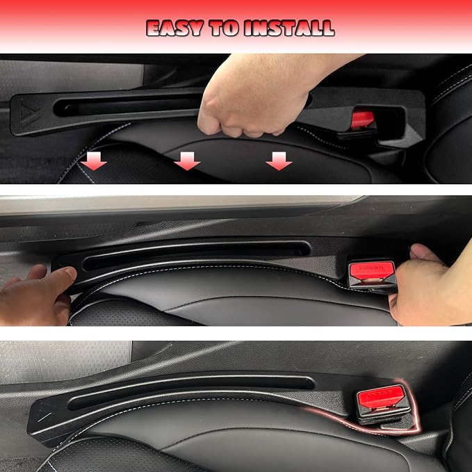 Car Seat Gap Filler Universal Fit Gap Filler Organizer Stop Things from Dropping - Image 5