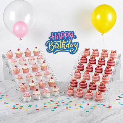 2-Pack 6-Tier Acrylic Display Shelf, Cards & Stickers - Image 6