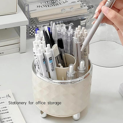 360° Rotating Makeup Organizer, Spinning Cosmetic Storage Tower - Image 2