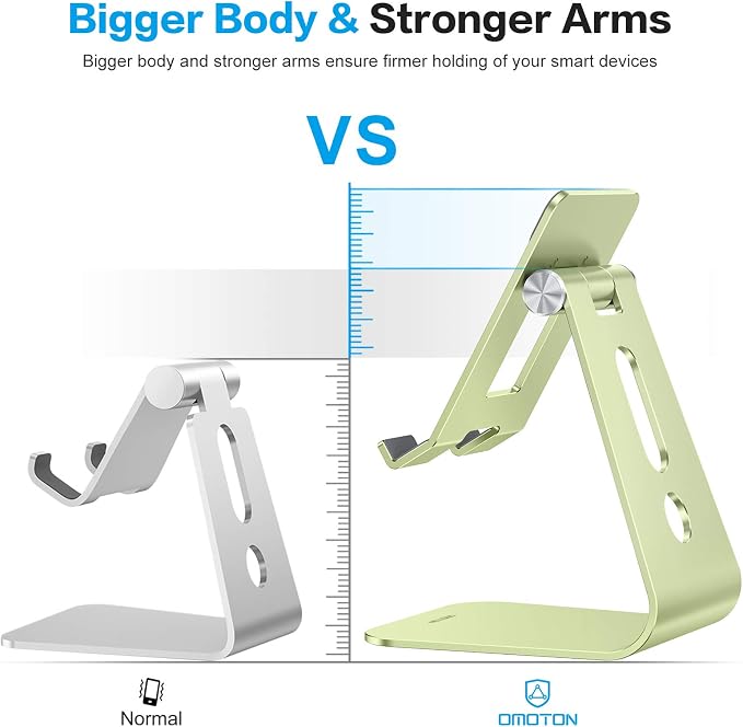 OMOTON Adjustable Tablet Stand for Desk, Upgraded Longer Arms for Greater - Image 3