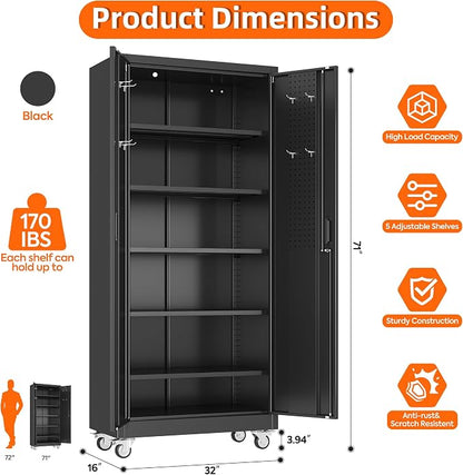 Aobabo Metal Storage Cabinet - Image 3