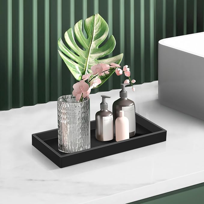 Bathroom Counter Tray, EG-SIPRO High-Grade Thickened Silicone Bathroom Vanity - Image 6