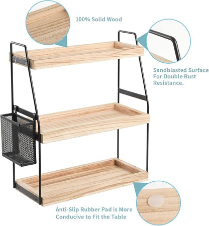 Bathroom Counter Organizer, 3-Tier Standing Storage Shelf - Image 6