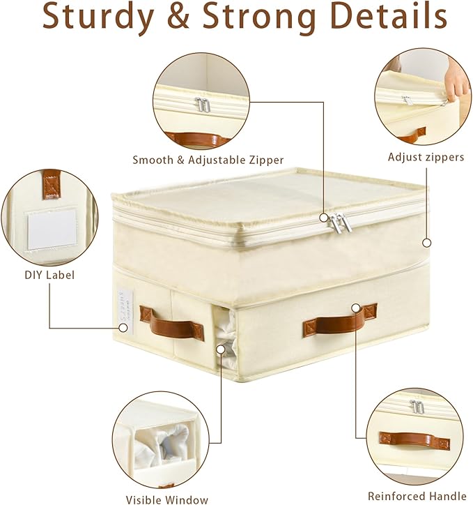 Bed Sheet Organizers and Storage, 8 Pack Linen Closet Organizers - Image 3