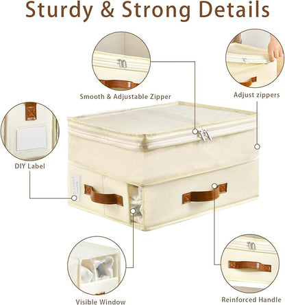 Bed Sheet Organizers and Storage, 8 Pack Linen Closet Organizers - Image 3
