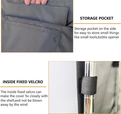 Waterproof Shelf Cover, 600D Heavy Duty Dustproof Storage Wire Rack Covers - Image 7