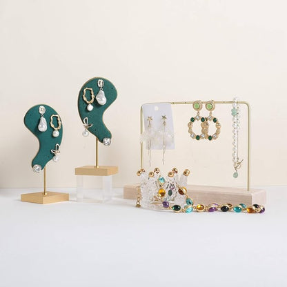 GemeShou Maple Earring holder for selling, Brass earring stands and displays - Image 4