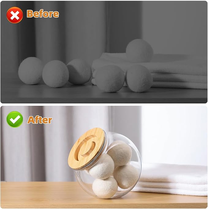 SUBEKYU Dryer Ball Holder for Laundry Room Organization, 0.85 Gallon Laundry - Image 6
