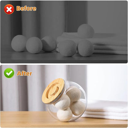 SUBEKYU Dryer Ball Holder for Laundry Room Organization, 0.85 Gallon Laundry - Image 6