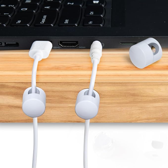 3 Sets Charger Holders for Cords, Adhesive Metal Cord Clips, Cable Management - Image 6