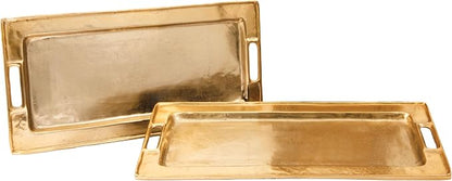 Decorative Gold Trays by Objet D’Art, Beaufort Rectangular Bar Tray by ObjetDArt